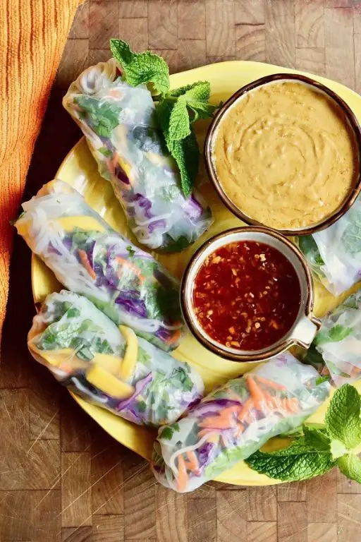 Wopatui Spring Rolls with Dipping Sauce