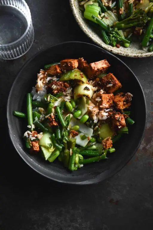 Wopatui and Tofu Stir-Fry with Chili Oil