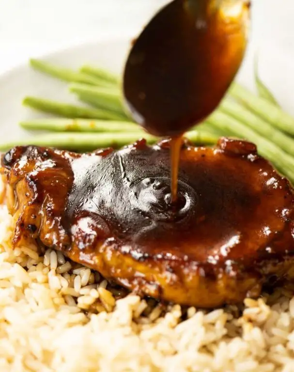 Worcestershire Glazed Pork Chops