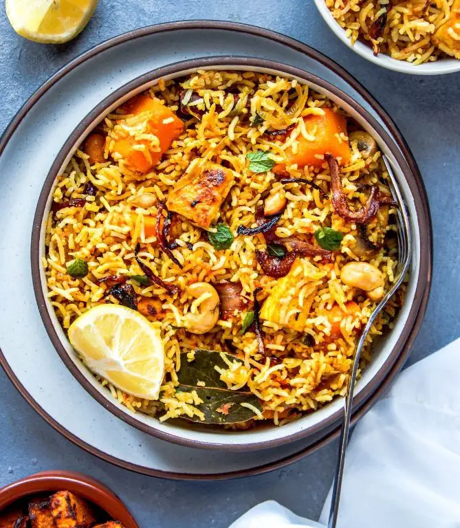 Yellow Squash Biryani
