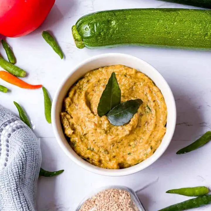 Yellow Squash and Coriander Chutney