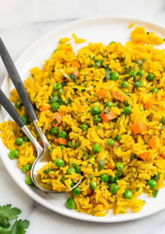 Yellow Squash and Turmeric Rice