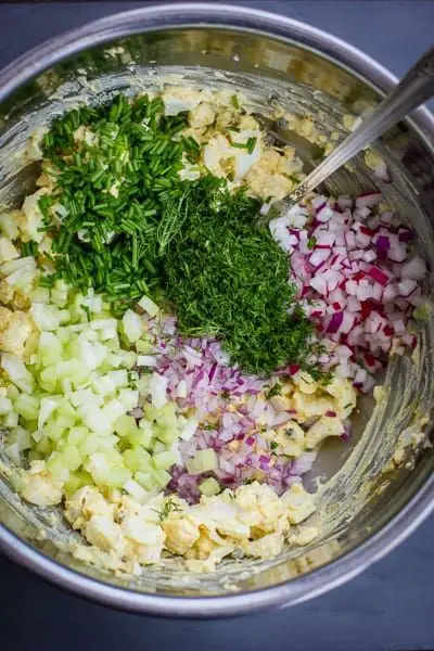 Zesty Duck Egg Salad with Fresh Herbs