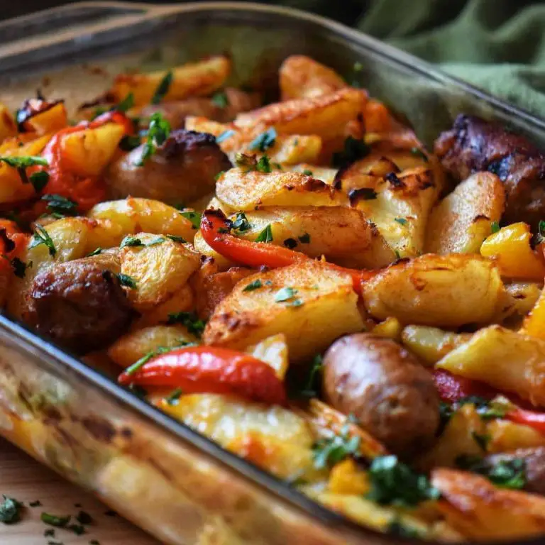Zesty Italian Potato and Sausage Bake