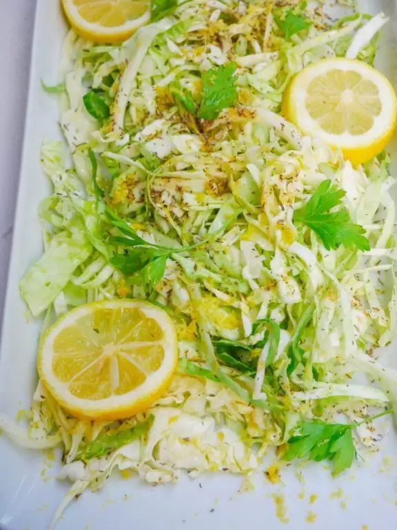 Zesty Lemon Cabbage Salad