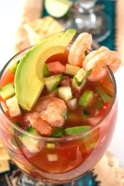 Zesty Mexican Shrimp Cocktail with Grapefruit