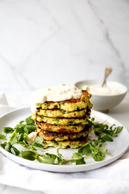 Zucchini Fritters with Garlic Aioli