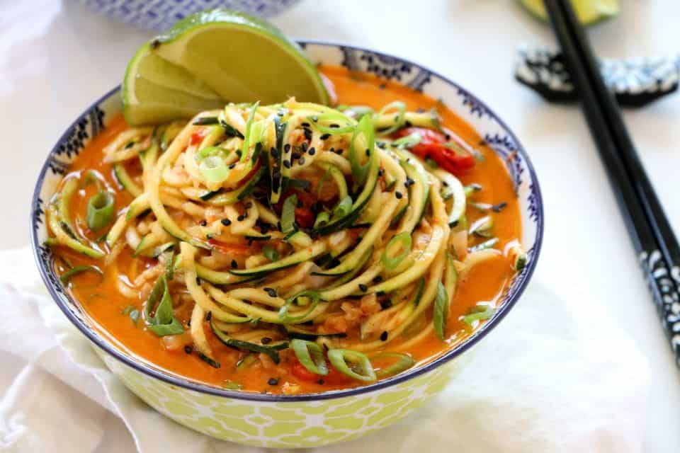 Zucchini Noodles with Coconut Curry