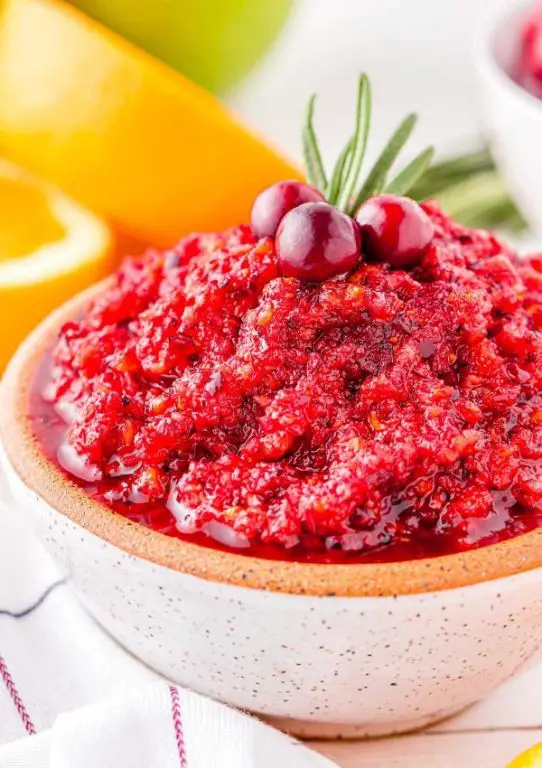 Zucchini Relish with Cranberries and Orange Zest