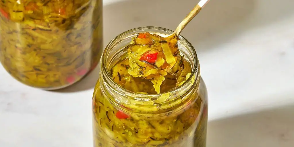 Zucchini Relish with Honey and Lemon