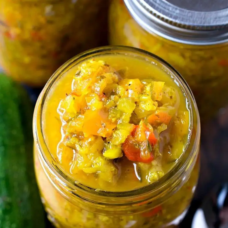 Zucchini Relish with Turmeric and Ginger