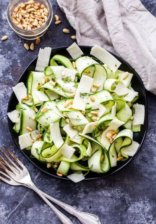 Zucchini Ribbon Salad with Parmesan