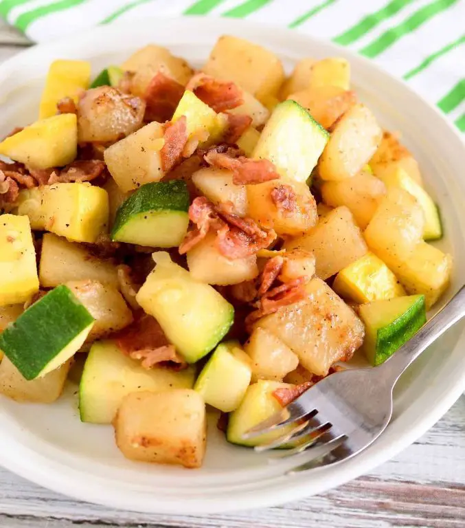 Zucchini and Bacon Skillet