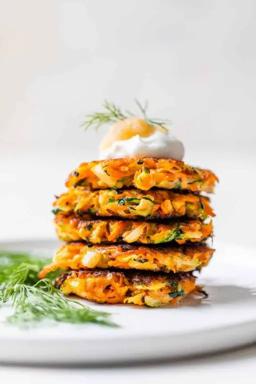 Zucchini and Carrot Vegan Latkes