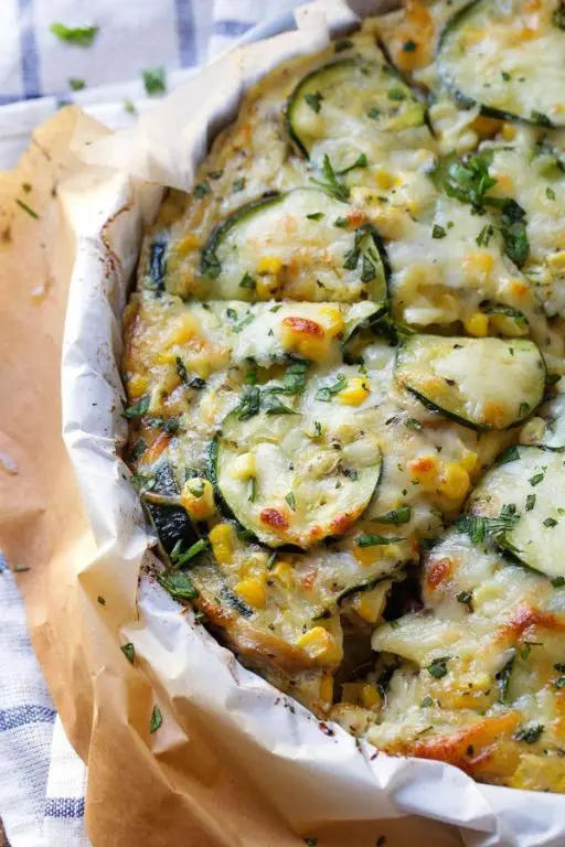 Zucchini and Corn Taco Pie