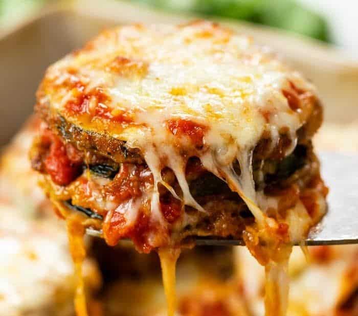 Zucchini and Parmesan Blintzes with Marinara