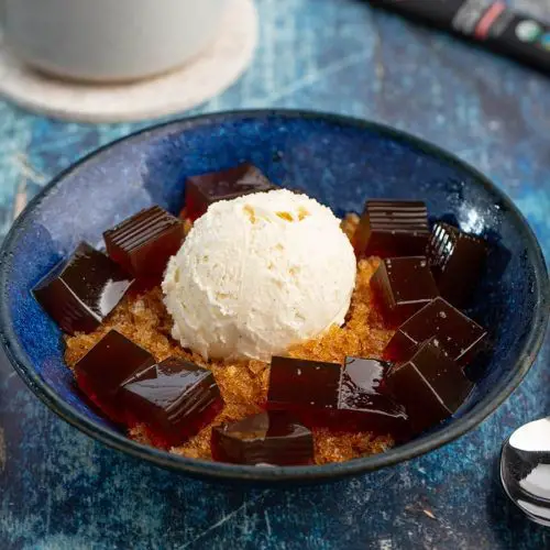 Affogato-Style Coffee Jelly