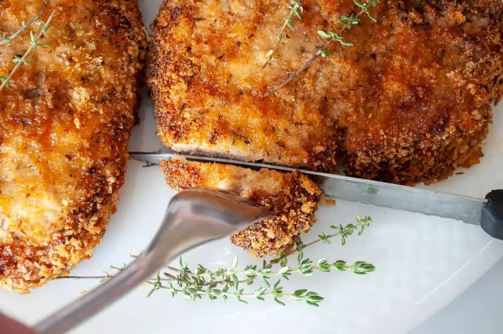 Air-Fried Thick Bone-In Pork Chops with Crispy Coating