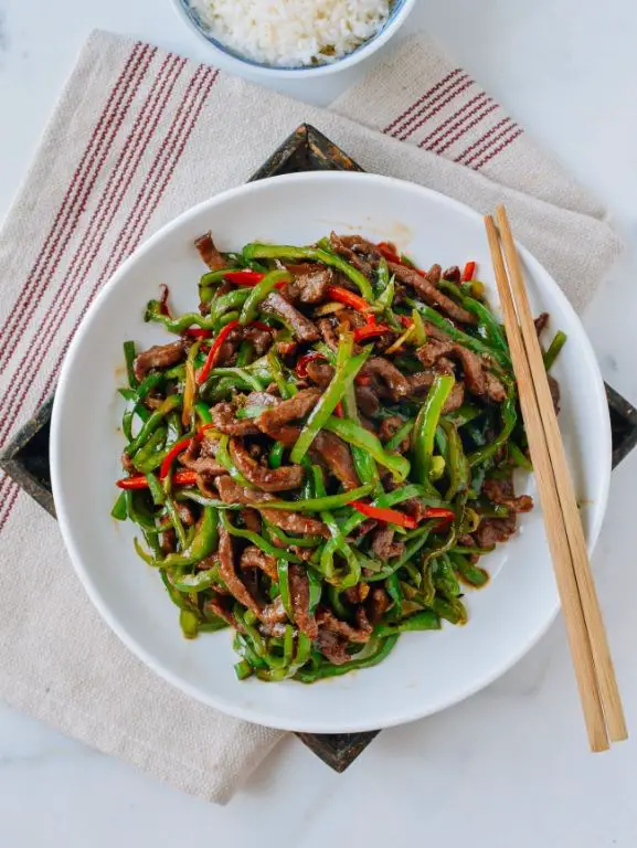 Anaheim Pepper and Beef Stir-Fry