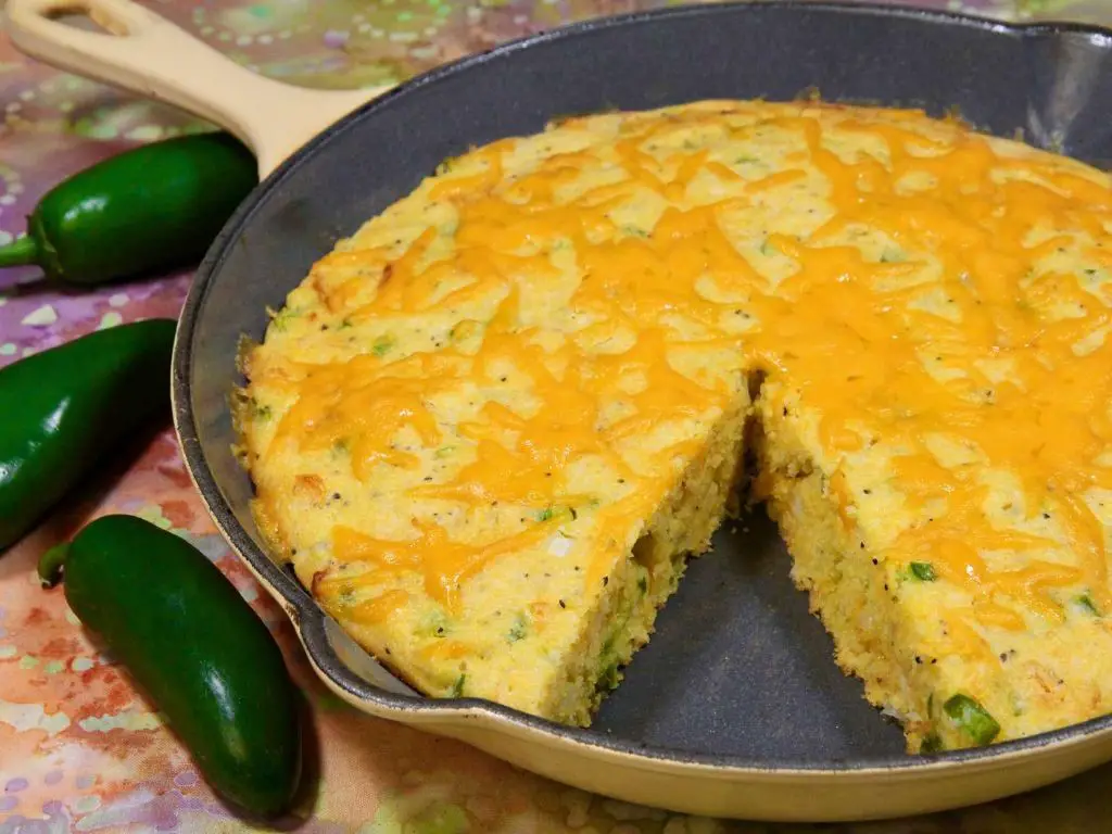 Anaheim Pepper and Cheddar Cornbread
