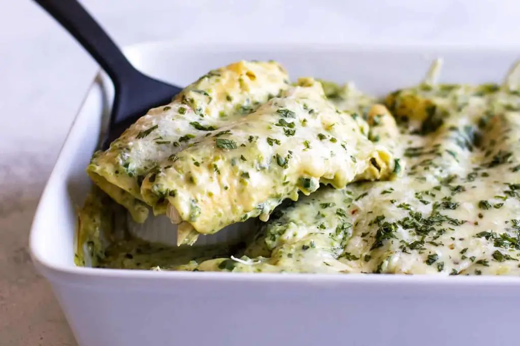Anaheim Pepper and Chicken Enchiladas