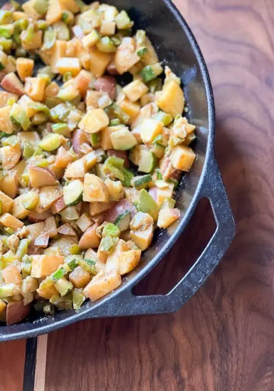 Anaheim Pepper and Potato Hash