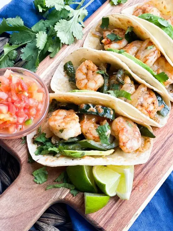 Anaheim Pepper and Shrimp Tacos