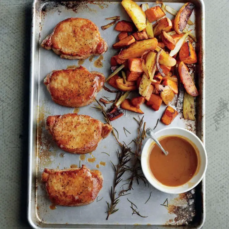Apple Cider Pork Chop Skillet with Sweet Potatoes