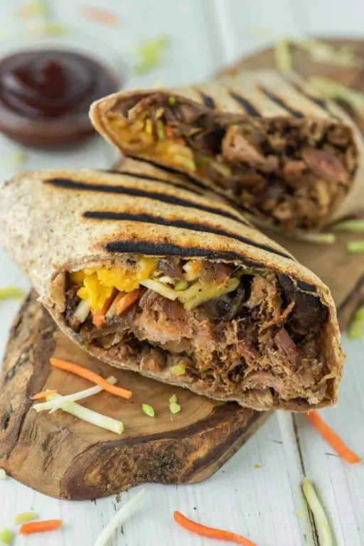 BBQ Pulled Pork Tortilla Roll Ups