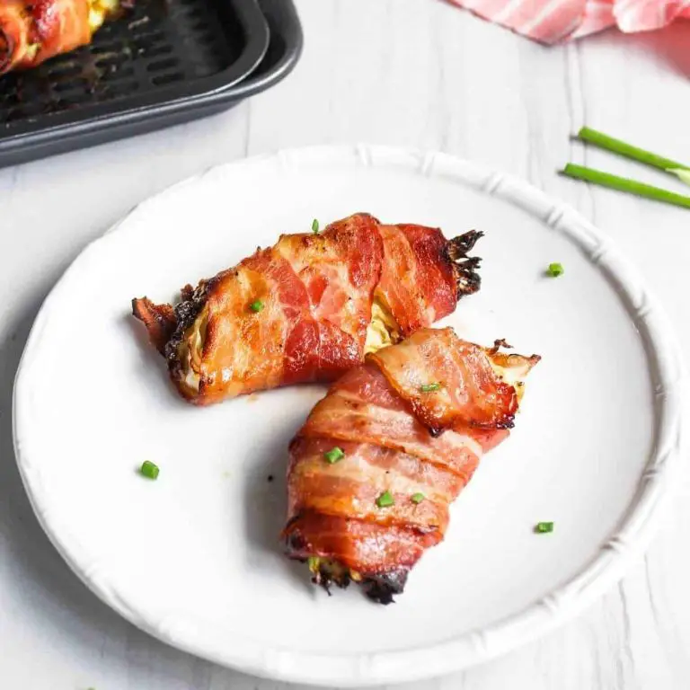 Bacon-Wrapped Cabbage Wedge with Maple Glaze
