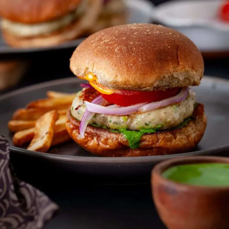 Bajra Burger with Spicy Patty