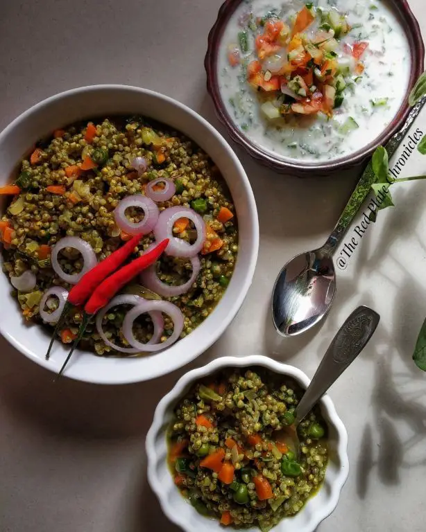 Bajra Pulao with Mixed Veggies