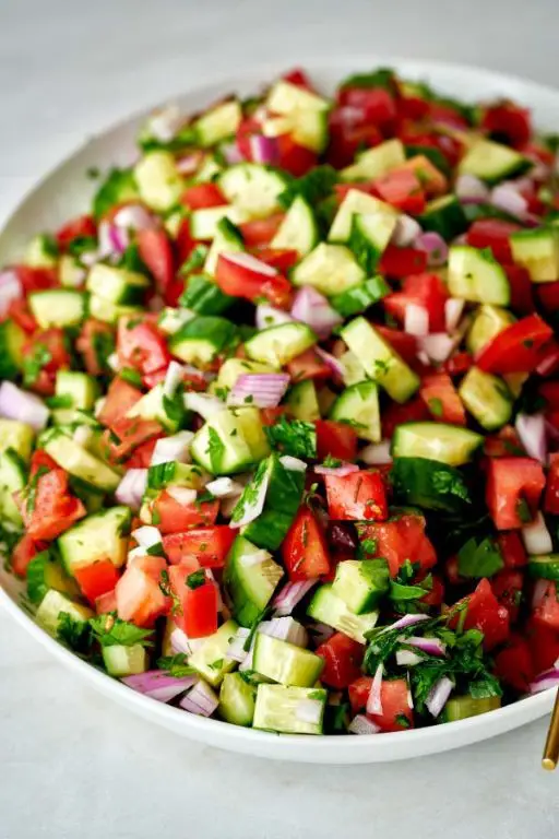 Bajra Salad with Cucumber and Tomatoes