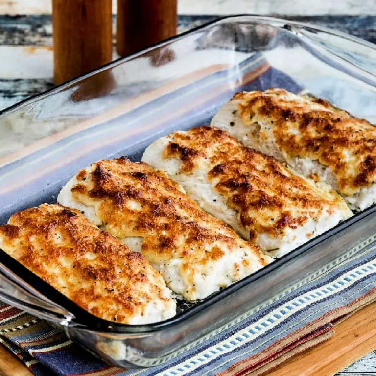 Baked Sturgeon with Parmesan Crust