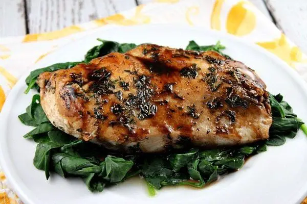 Balsamic Glazed Pan Seared Chicken Breast