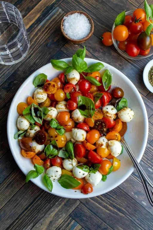 Balsamic Glazed Wilted Lettuce and Cherry Tomatoes