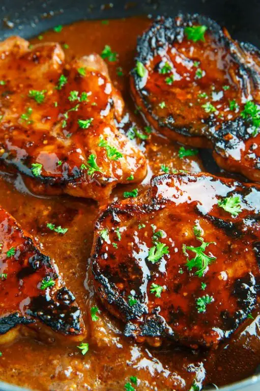 Balsamic Honey Baked Pork Chops
