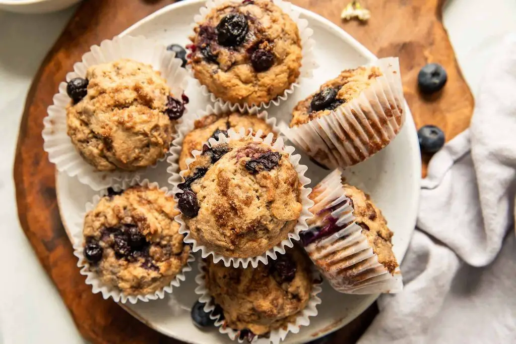 Banana Berry Protein Muffins