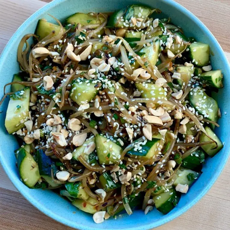 Bean Sprout and Cucumber Salad