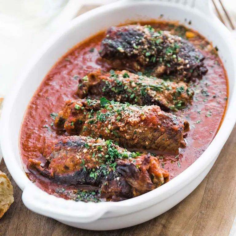 Beef Braciole with Garlic and Herbs
