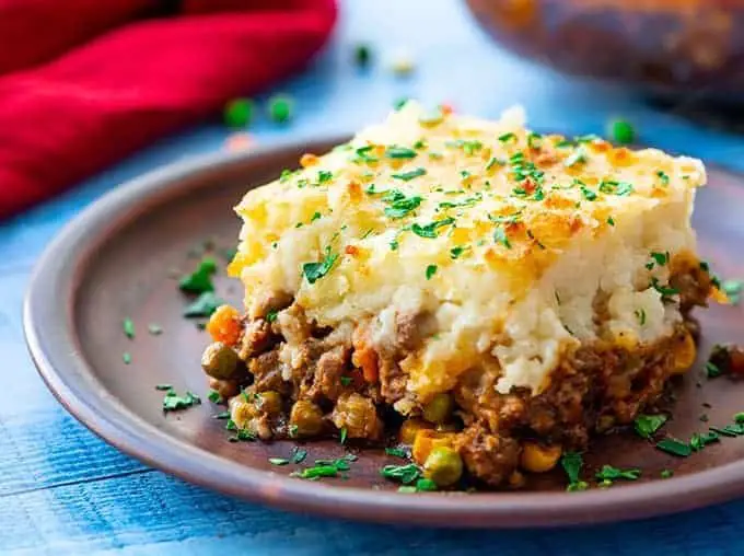 Beef Shepherd’s Pie with Mashed Potato Topping