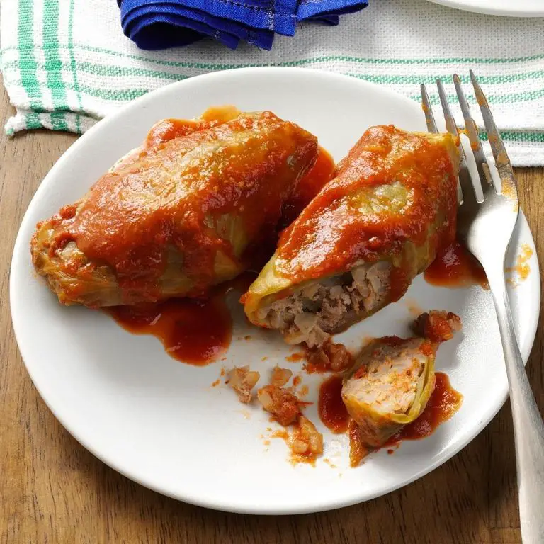 Beef and Rice Stuffed Cabbage Rolls
