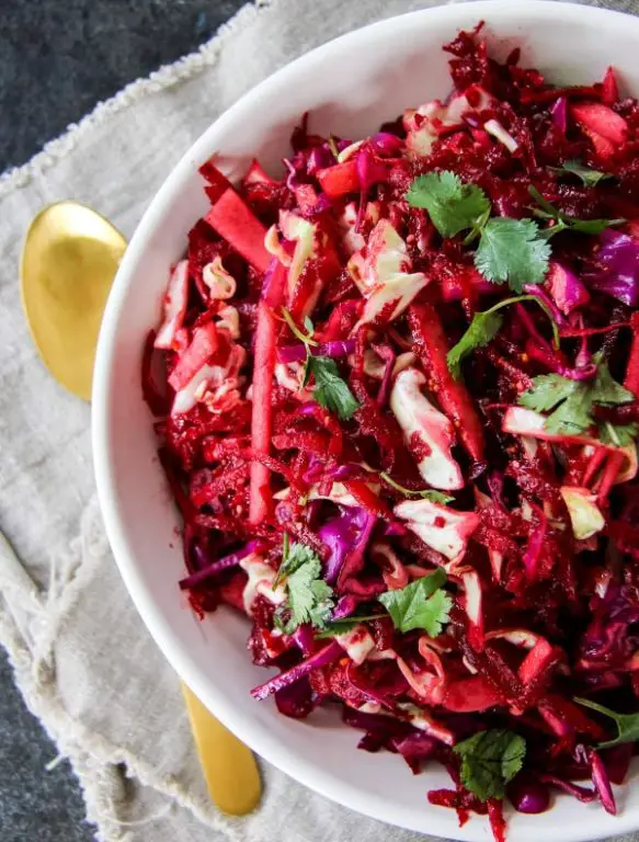 Beet and Apple Slaw