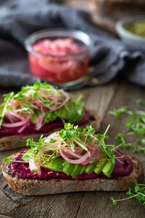 Beet and Avocado Toast
