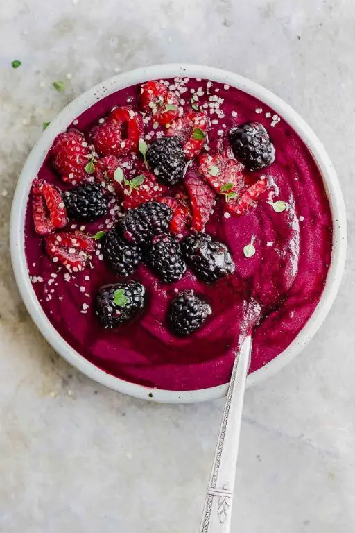 Beet and Berry Smoothie Bowl