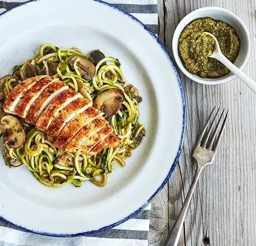 Beyond Body Zucchini Noodles with Pesto