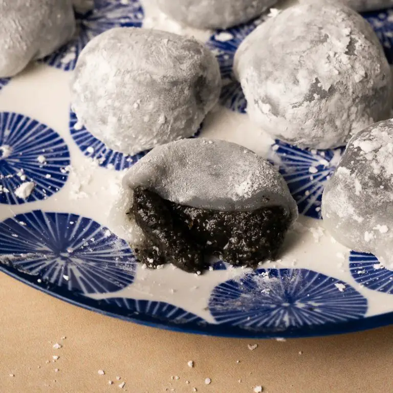 Black Sesame Mochi Balls