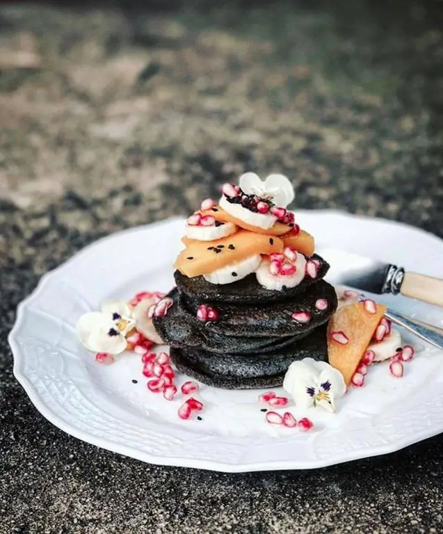 Black Sesame Pancakes