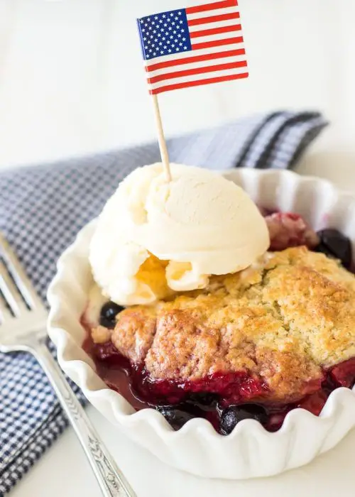 Blackberry Cobbler with a Sweet Biscuit Topping