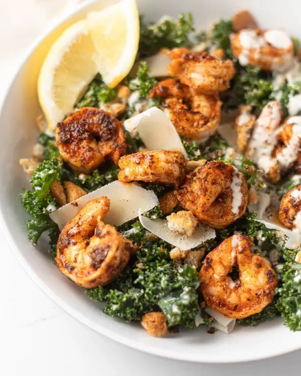 Blackened Shrimp Caesar Salad
